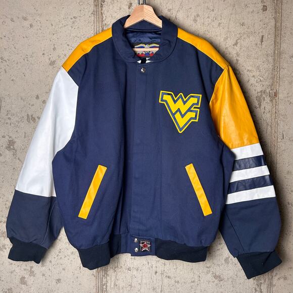 Jeff Hamilton West Virginia University XL Varsity Jacket - Picture 1 of 6